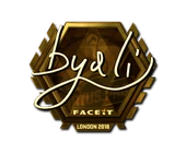 Sticker | byali (Gold) | London 2018 image