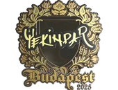 Sticker | YEKINDAR (Gold) | Budapest 2025 image