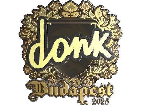 Sticker | donk (Gold) | Budapest 2025 image