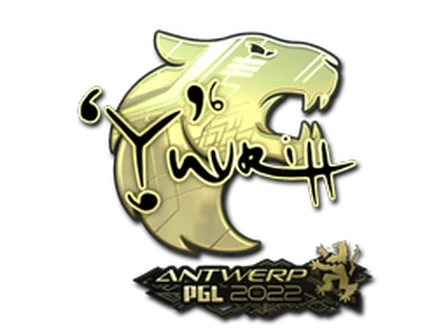 Sticker | yuurih (Gold) | Antwerp 2022 image