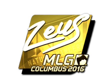 Sticker | Zeus (Gold) | MLG Columbus 2016 image
