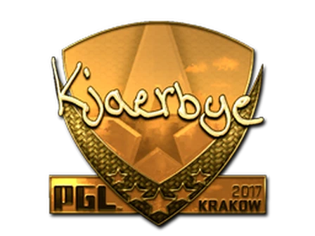Sticker | Kjaerbye (Gold) | Krakow 2017 image