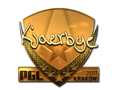 Sticker | Kjaerbye (Gold) | Krakow 2017 image