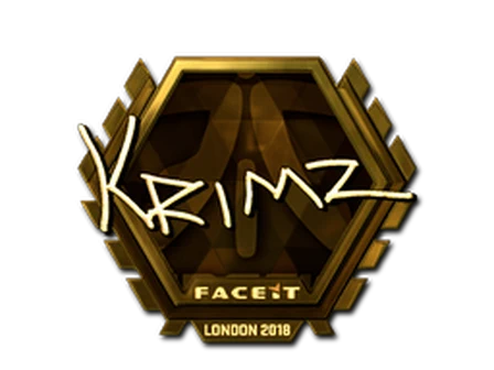 Sticker | KRIMZ (Gold) | London 2018 image