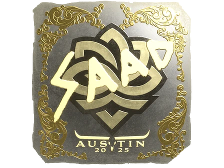 Sticker | saadzin (Gold) | Austin 2025 image