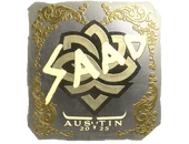 Sticker | saadzin (Gold) | Austin 2025 image