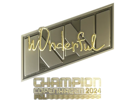 Sticker | w0nderful (Gold, Champion) | Copenhagen 2024 image
