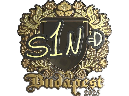 Sticker | s1n (Gold) | Budapest 2025 image