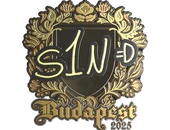 Sticker | s1n (Gold) | Budapest 2025 image
