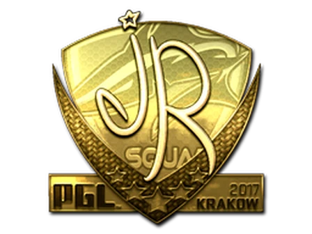 Sticker | jR (Gold) | Krakow 2017 image