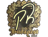 Sticker | PR (Gold) | Budapest 2025 image