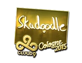 Sticker | Skadoodle (Gold) | Cologne 2015 image