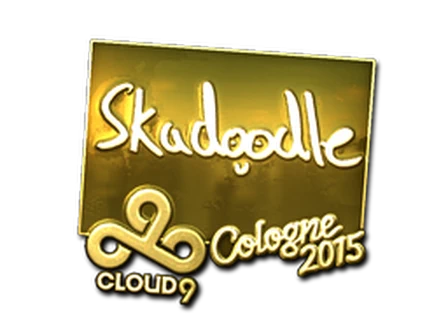 Sticker | Skadoodle (Gold) | Cologne 2015 image