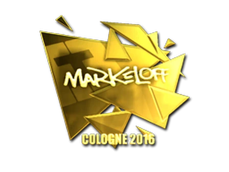 Sticker | markeloff (Gold) | Cologne 2016 image