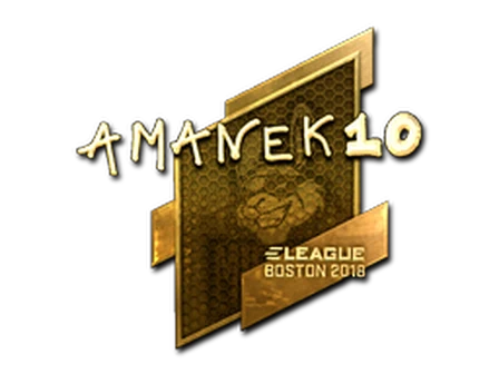 Sticker | AmaNEk (Gold) | Boston 2018 image