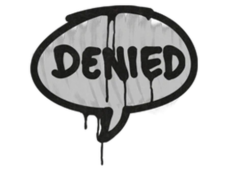 Sealed Graffiti | Denied (Shark White) image