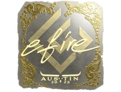 Sticker | efire (Gold) | Austin 2025 image