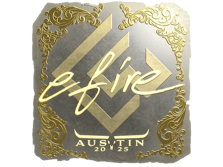 Sticker | efire (Gold) | Austin 2025 image