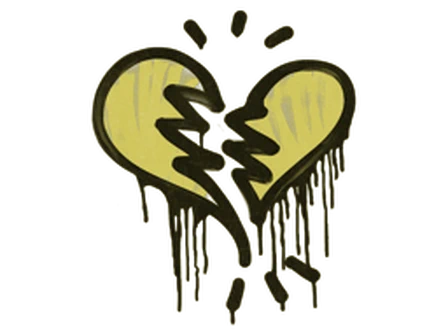 Sealed Graffiti | Broken Heart (Tracer Yellow) image