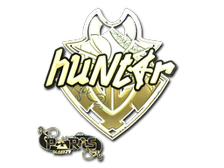 Sticker | huNter- (Gold) | Paris 2023 image