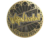 Sticker | w0nderful (Gold) | Cologne 2026 image