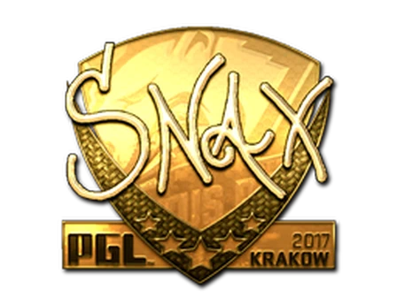 Sticker | Snax (Gold) | Krakow 2017 image