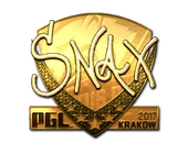 Sticker | Snax (Gold) | Krakow 2017 image