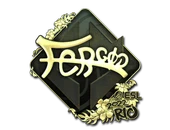 Sticker | fer (Gold) | Rio 2022 image