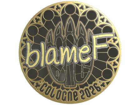 Sticker | blameF (Gold) | Cologne 2026 image