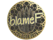 Sticker | blameF (Gold) | Cologne 2026 image