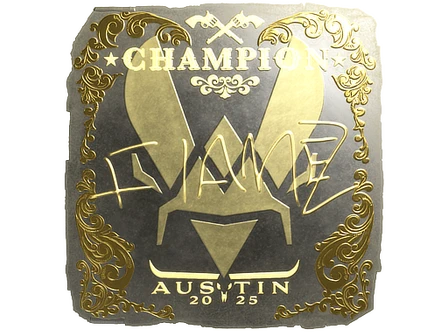 Sticker | FlameZ (Gold, Champion) | Austin 2025 image