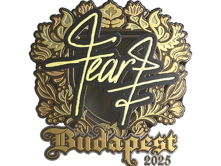 Sticker | fEAR (Gold) | Budapest 2025 image