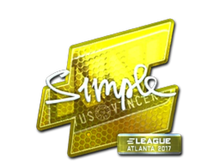 Sticker | s1mple (Foil) | Atlanta 2017 image