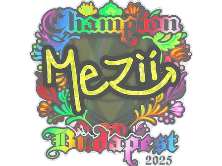 Sticker | mezii (Holo, Champion) | Budapest 2025 image