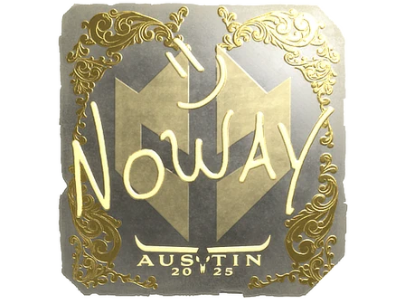 Sticker | noway (Gold) | Austin 2025 image