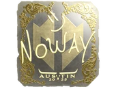 Sticker | noway (Gold) | Austin 2025 image
