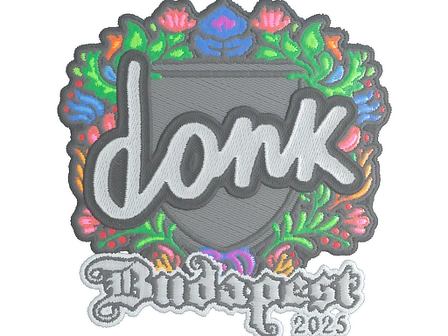 Sticker | donk (Embroidered) | Budapest 2025 image