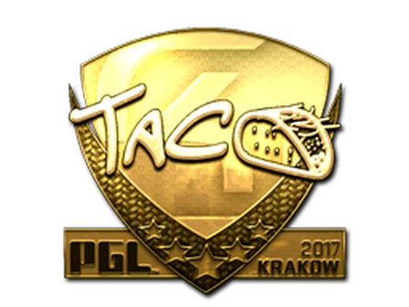 Sticker | TACO (Gold) | Krakow 2017 image