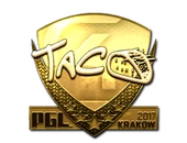 Sticker | TACO (Gold) | Krakow 2017 image