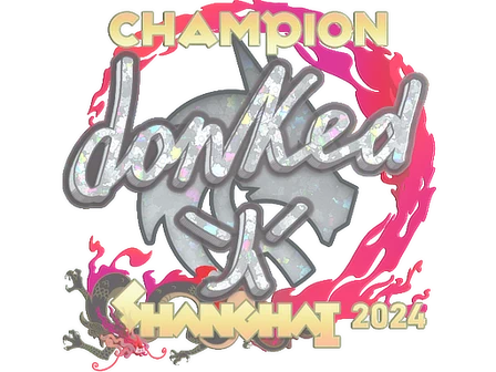 Sticker | donk (Glitter, Champion) | Shanghai 2024 image