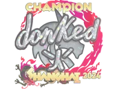 Sticker | donk (Glitter, Champion) | Shanghai 2024 image
