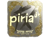 Sticker | piriajr (Gold) | Austin 2025 image