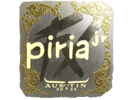 Sticker | piriajr (Gold) | Austin 2025 image