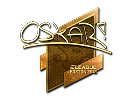 Sticker | oskar (Gold) | Boston 2018 image
