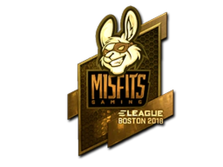 Sticker | Misfits Gaming (Gold) | Boston 2018 image