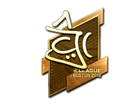 Sticker | chrisJ (Gold) | Boston 2018 image
