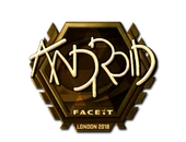 Sticker | ANDROID (Gold) | London 2018 image