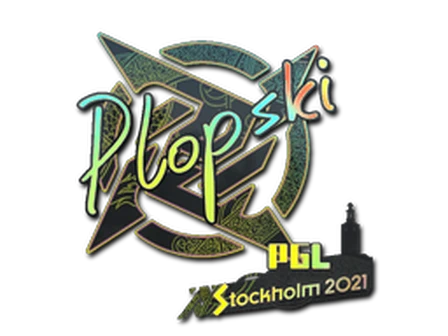 Sticker | Plopski (Holo) | Stockholm 2021 image