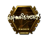 Sticker | olofmeister (Gold) | London 2018 image