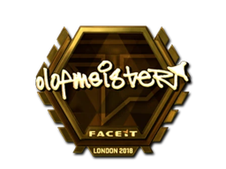 Sticker | olofmeister (Gold) | London 2018 image